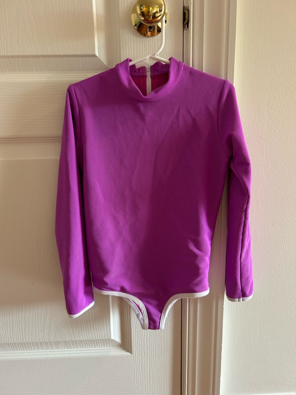 Girls’ LainSnow Neon Purple Swim Rashguard